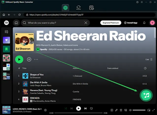 How can I download a music on Spotify and play it offline